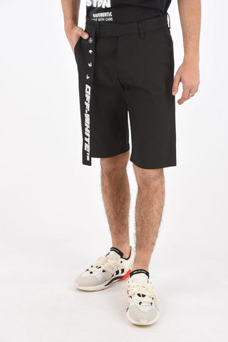 Logo Belt Cotton Blend Shorts