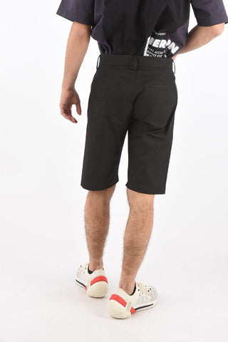 Logo Belt Cotton Blend Shorts