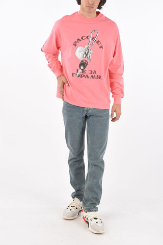 Printed oversize long sleeve t-shirt