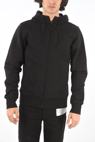 Y-3 YOHJI YAMAMOTO Zipped Hooded Sweatshirt with Logo Print