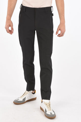 4 Pocket Stretch Fabric Pants with Belt Loops