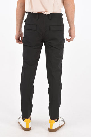 4 Pocket Stretch Fabric Pants with Belt Loops