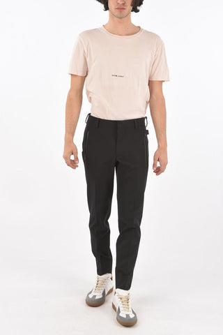 4 Pocket Stretch Fabric Pants with Belt Loops