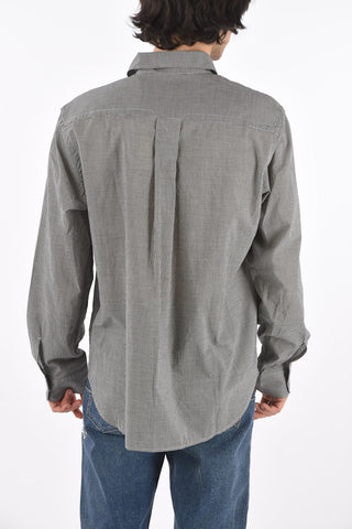 Breast-pocket Gingham Cotton Shirt