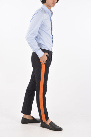 4 Pocket Contrasting Band Pants