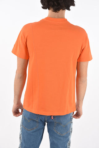 Jersey Crewneck T-shirt with Logo Embroidery
