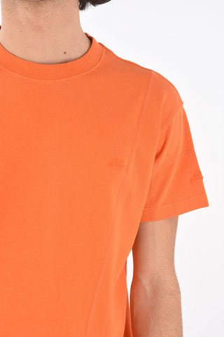 Jersey Crewneck T-shirt with Logo Embroidery