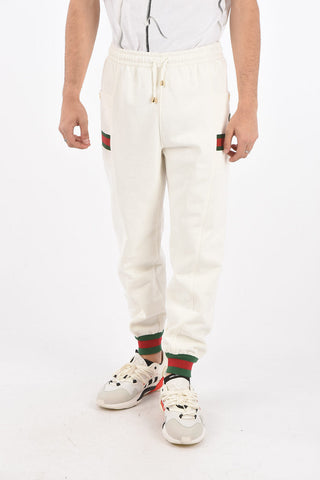 2 Pocket Contrasting Band Cotton Joggers