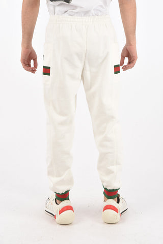 2 Pocket Contrasting Band Cotton Joggers