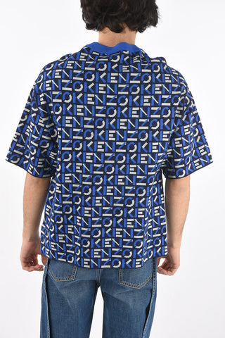 Crew Neck Monogram Fabric T-Shirt