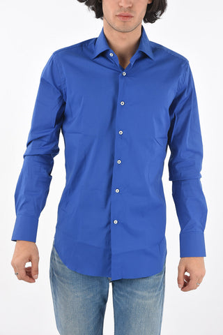Standard Collar Popeline Cotton Shirt