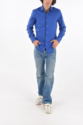 Standard Collar Popeline Cotton Shirt