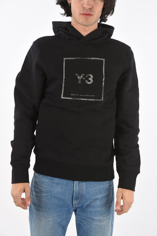 Y-3 YOHJI YAMAMOTO logo printed sweatshirt with hood