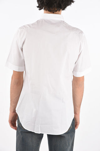 Camicia a Manica Corta con Ricamo