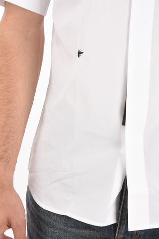 Camicia a Manica Corta con Ricamo