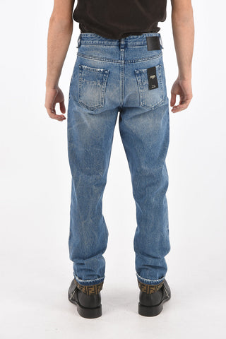 5 Pocket Logo Cuff Dèlavè Denims