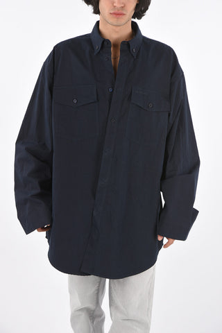 Camicia Oversized western con Collo Button-down