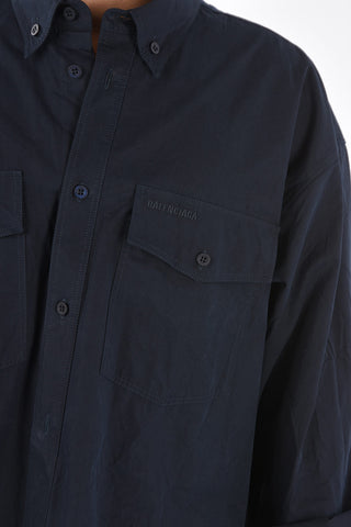 Camicia Oversized western con Collo Button-down