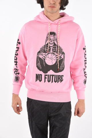 Hooded Sweatshirt NO FUTURE with Print