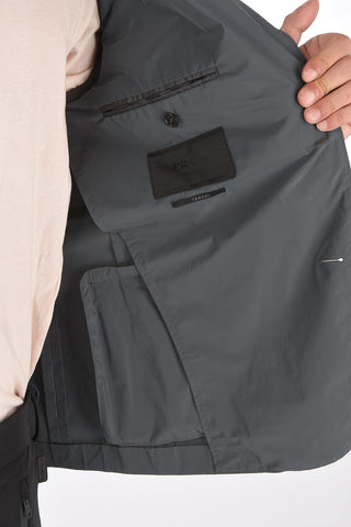 Unlined Flap Pocket Nylon Blazer