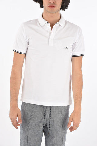 Polo in Cotone con Logo Ricamato