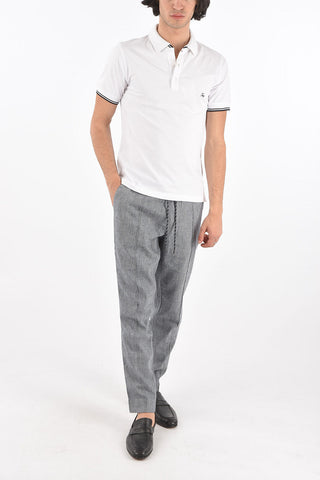 Polo in Cotone con Logo Ricamato