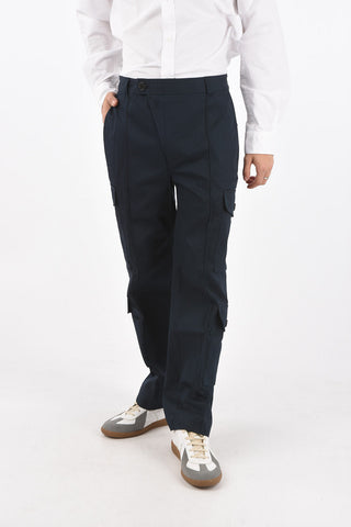 Belt Loop Cotton Cargo Pants