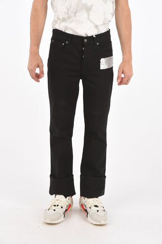 Jeans 5 Tasche REGULAR FIT con Logo Stampato