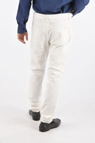 Pantaloni 5 Tasche in Denim con Passanti