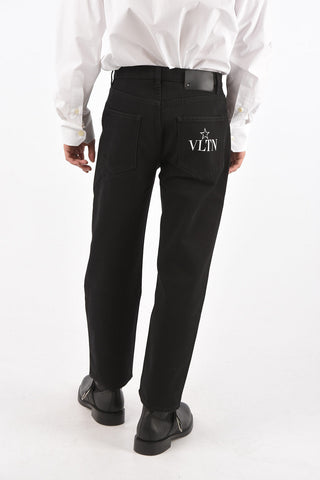 5 Pocket Cropped Logo Back Pocket Denims