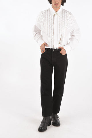 5 Pocket Cropped Logo Back Pocket Denims