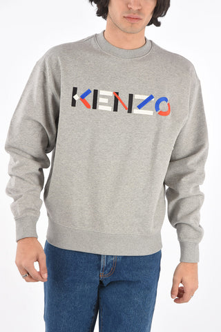 Embroidered Logo Cotton Oversized Sweatshirt