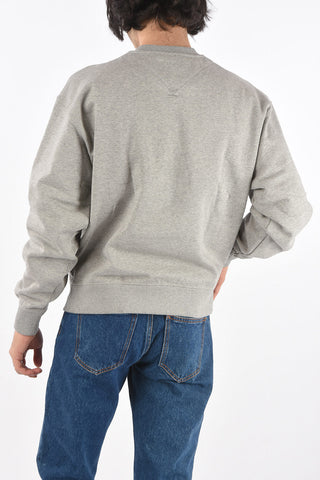 Embroidered Logo Cotton Oversized Sweatshirt