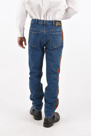 5 Pocket Side Contrasting Band Denims