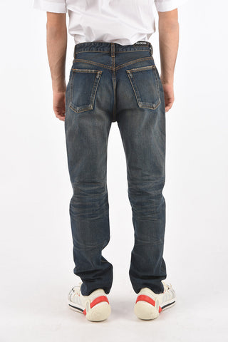 Jeans Slim in Cotone Organico Giapponese 18cm