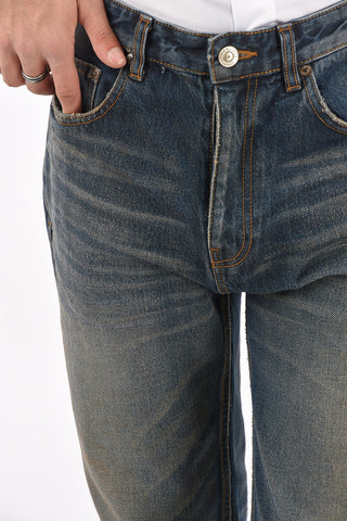 Jeans Slim in Cotone Organico Giapponese 18cm