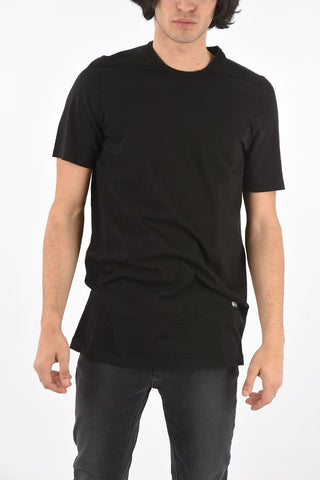 Crewneck T-shirt LEVEL TEE with Logo Patch