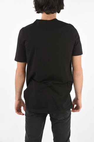Crewneck T-shirt LEVEL TEE with Logo Patch