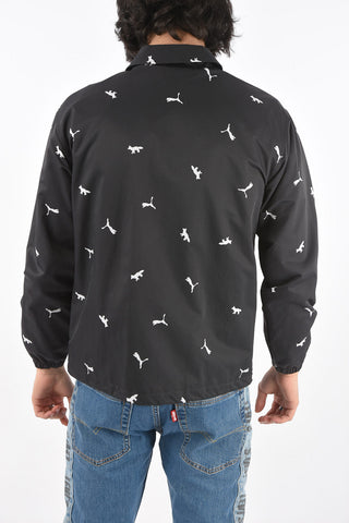 MAISON KITSUNE printed coach windbreaker