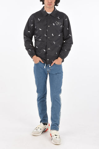MAISON KITSUNE printed coach windbreaker