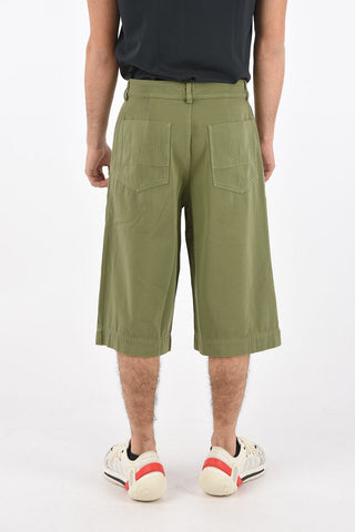 4 Pocket Cotton Shorts with Belt Loops