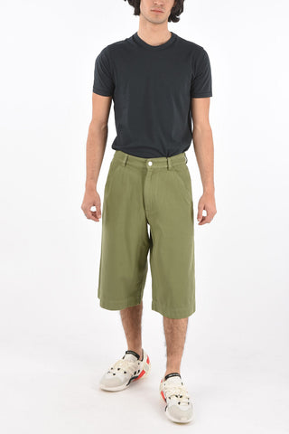 Shorts 4 Tasche in Cotone con Passanti