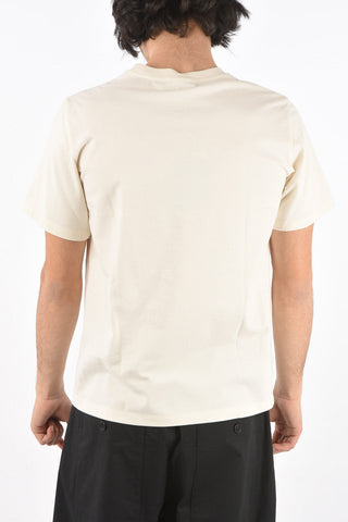 Crew Neck Embroidered Printed T-Shirt with Sequines