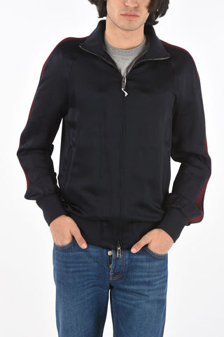 Front Zipped Mock Neck Sweatshirt