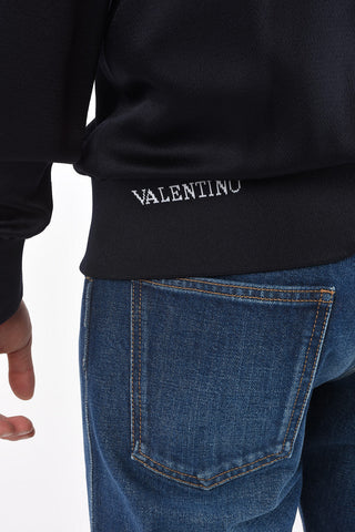 Front Zipped Mock Neck Sweatshirt