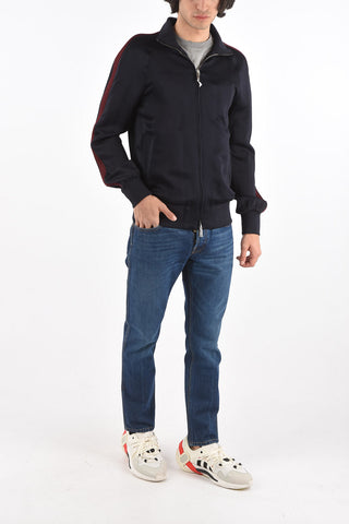 Front Zipped Mock Neck Sweatshirt