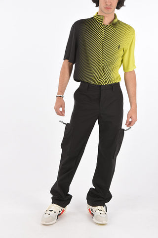 Pantaloni Cargo in Cotone con Coulisse