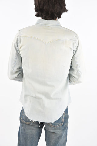 Distressed Edge Saharan Denim Shirt
