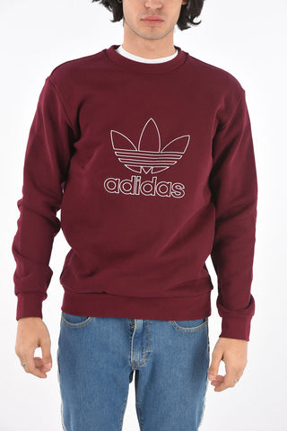Crewneck sweater OUTLINE with embroidered logo