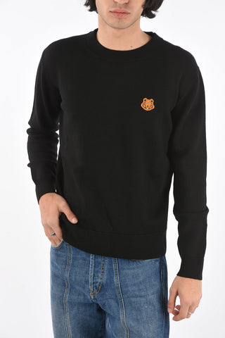 Crew Neck Logo Patch Pullover